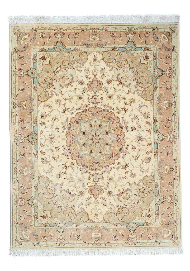 Perzisch tapijt - Tabriz - Royal - 208 x 156 cm - beige