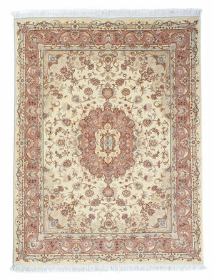 Perzisch tapijt - Tabriz - Royal - 196 x 149 cm - beige