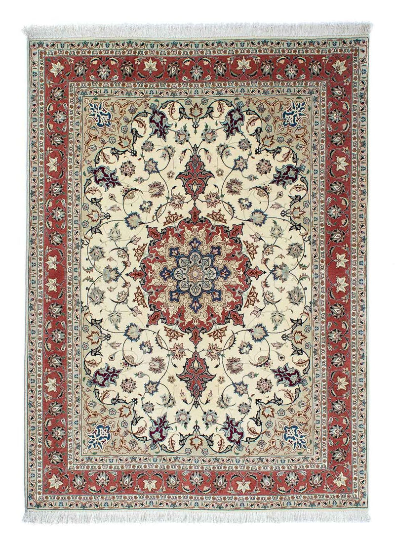 Perzisch tapijt - Tabriz - Royal - 201 x 156 cm - beige