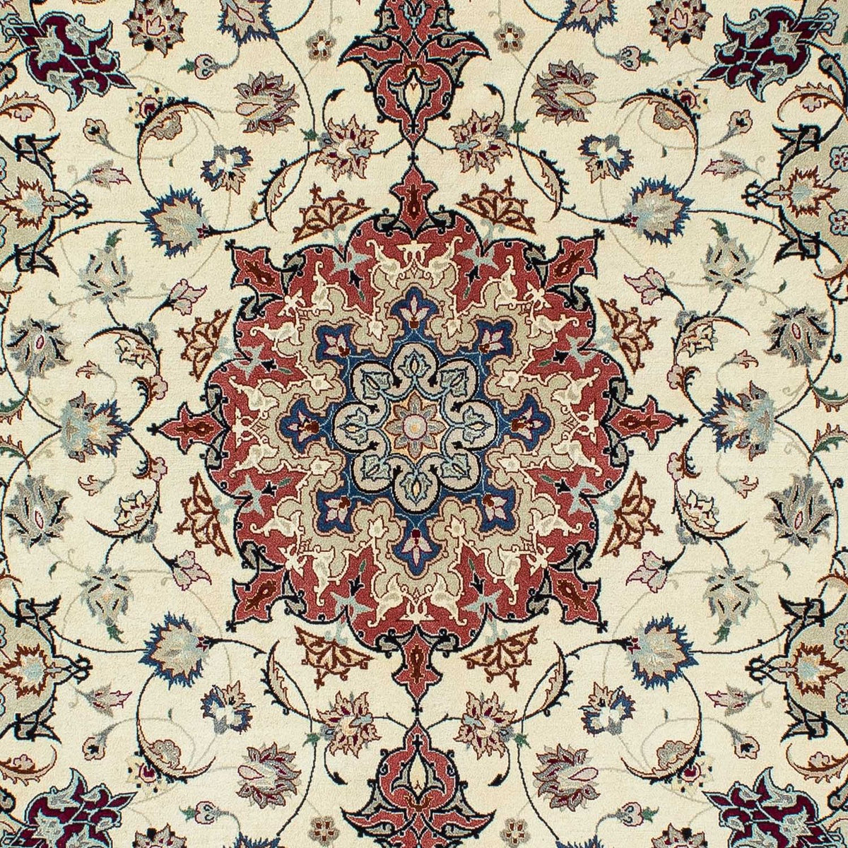 Perzisch tapijt - Tabriz - Royal - 201 x 156 cm - beige