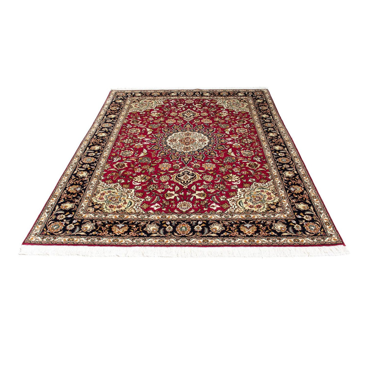 Perzisch tapijt - Tabriz - Royal - 213 x 152 cm - donkerrood