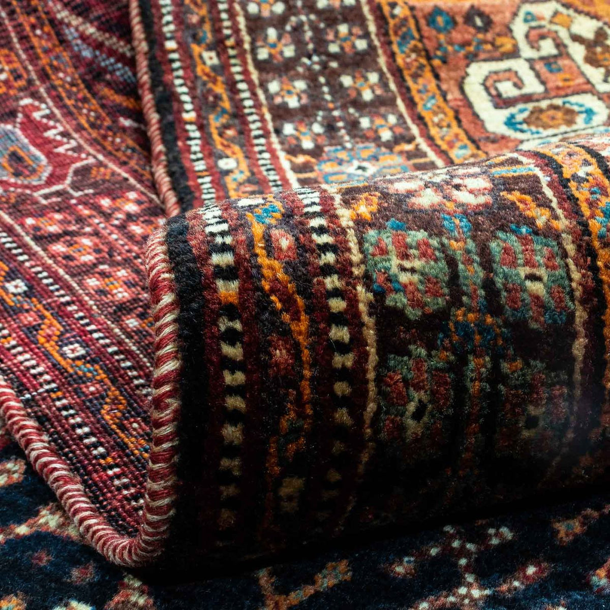 Perzisch Tapijt - Nomadisch - 241 x 157 cm - donkerblauw