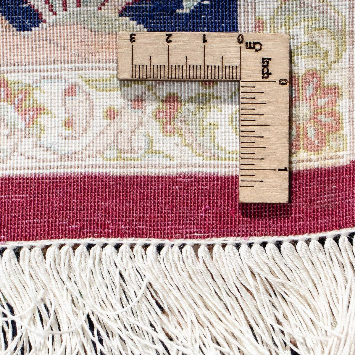 Perzisch tapijt - Ghom - 87 x 59 cm - donkerblauw