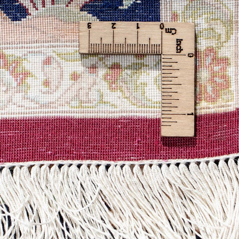 Perzisch tapijt - Ghom - 87 x 59 cm - donkerblauw