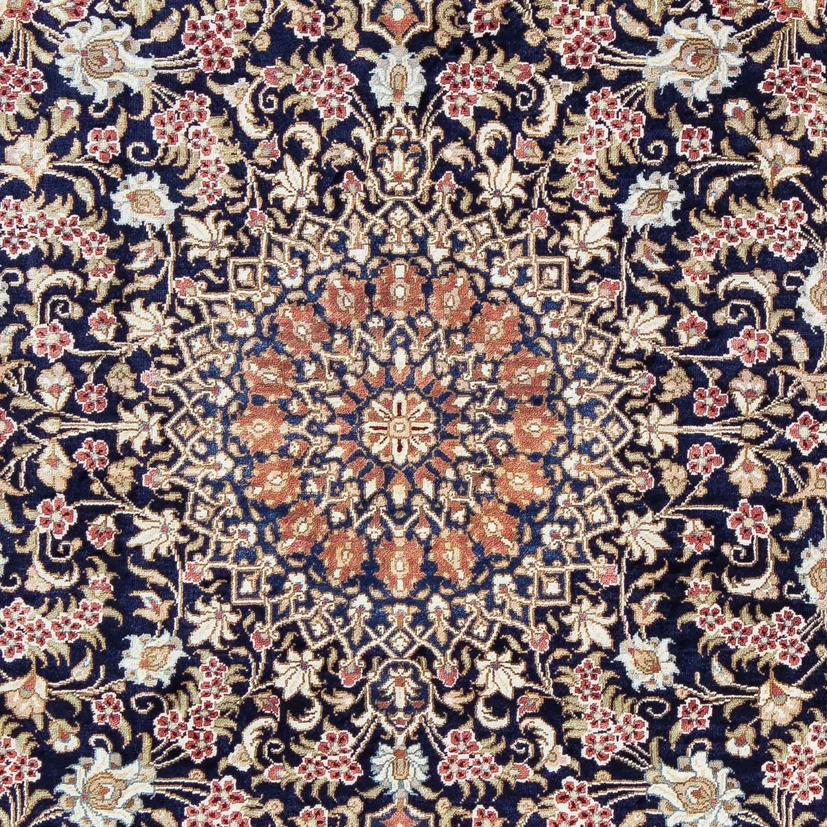 Perzisch tapijt - Ghom - 82 x 57 cm - donkerrood