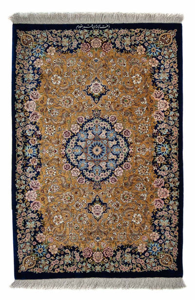 Qom Tapijt 62x91cm - Perzisch tapijt
