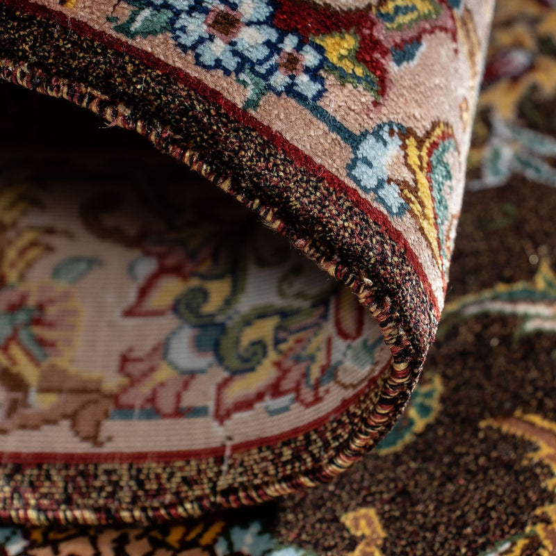 Perzisch tapijt - Ghom - 86 x 60 cm - bruin