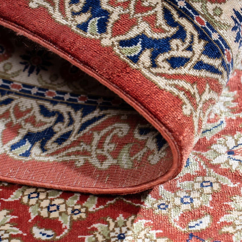 Perzisch tapijt - Ghom - 86 x 60 cm - roest