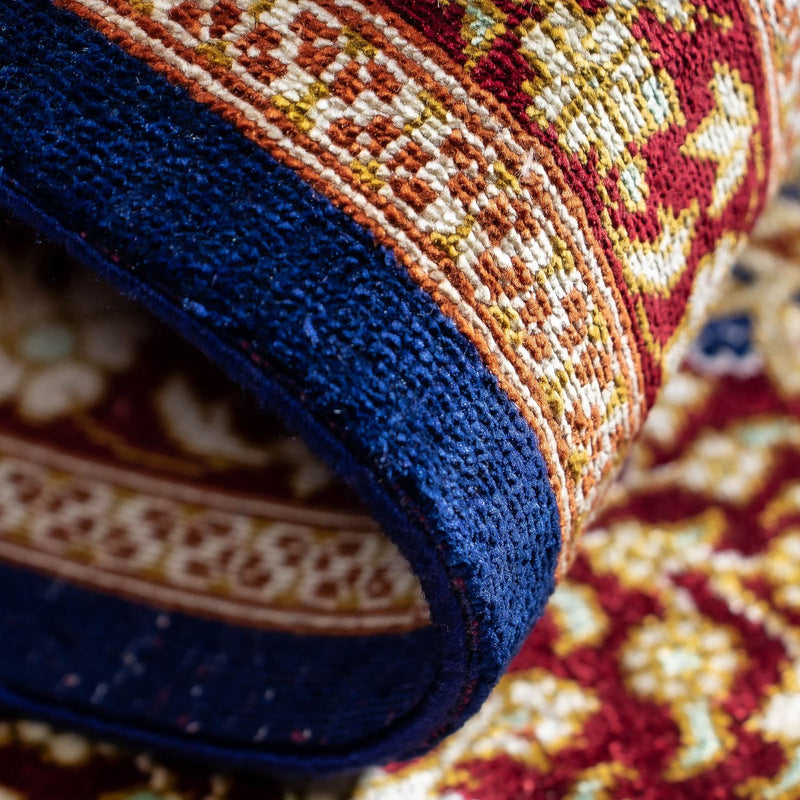 Perzisch tapijt - Ghom - 93 x 60 cm - donkerblauw