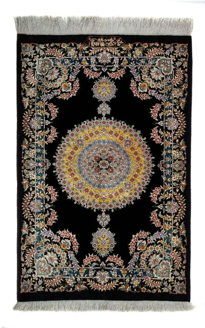 Qom Tapijt 59x89cm - Perzisch tapijt