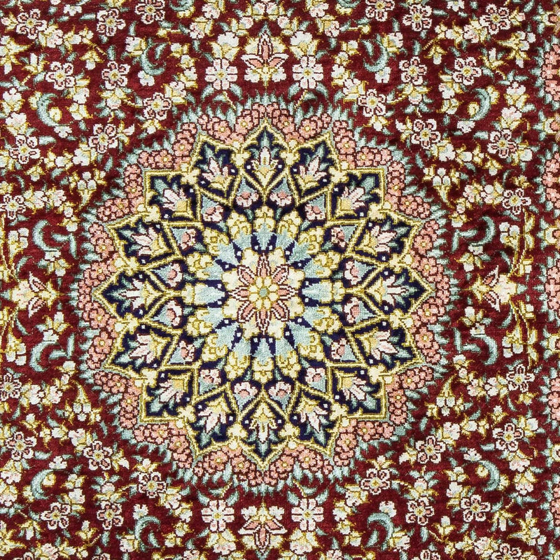 Perzisch tapijt - Ghom - 78 x 57 cm - veelkleurig