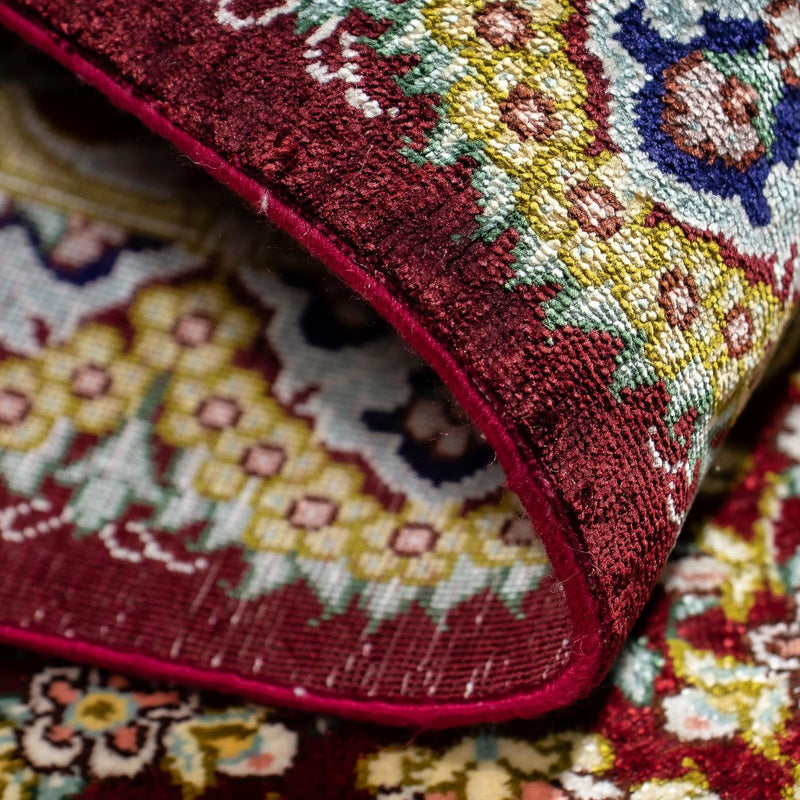 Perzisch tapijt - Ghom - 78 x 57 cm - veelkleurig