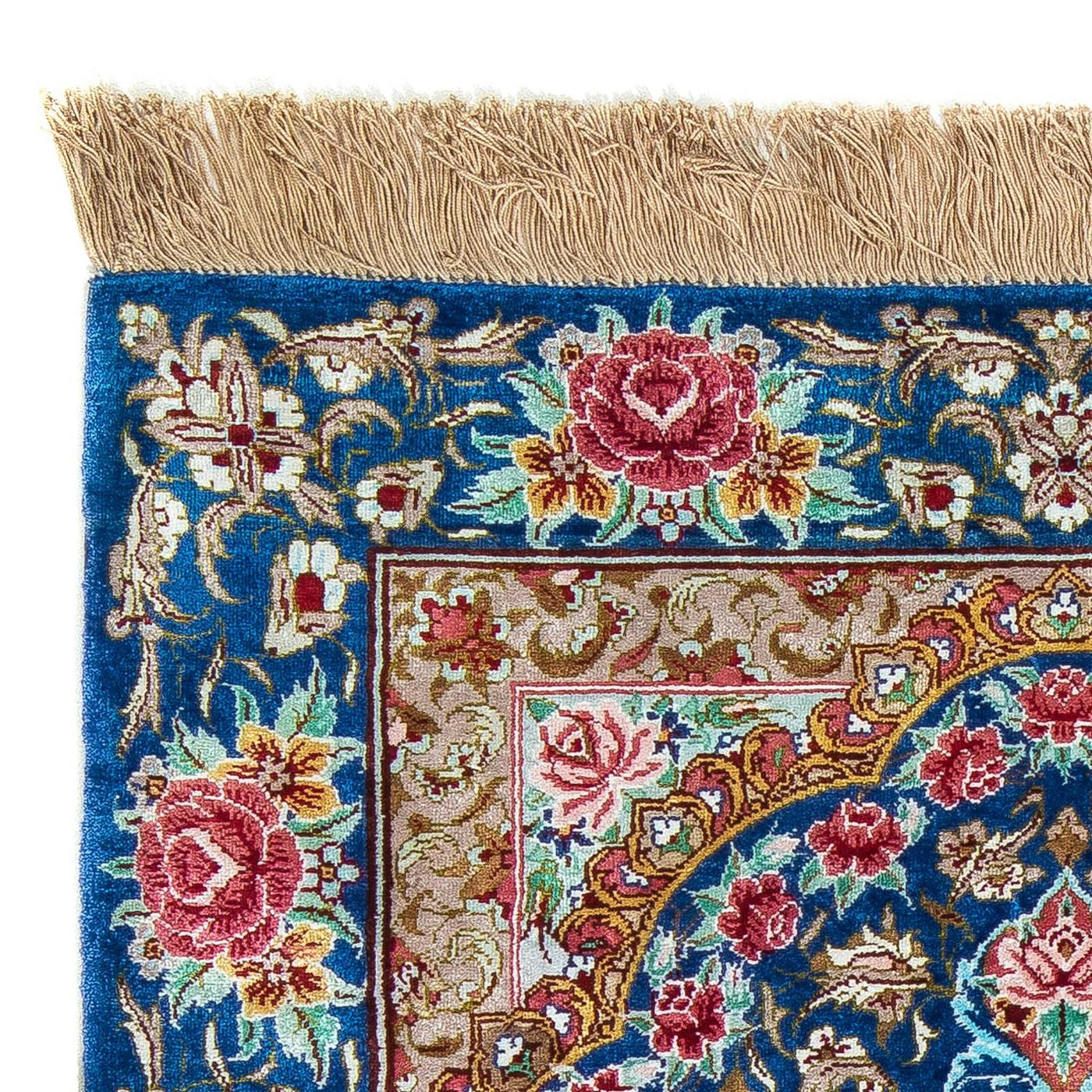 Qom Tapijt 80x55cm - Perzisch tapijt