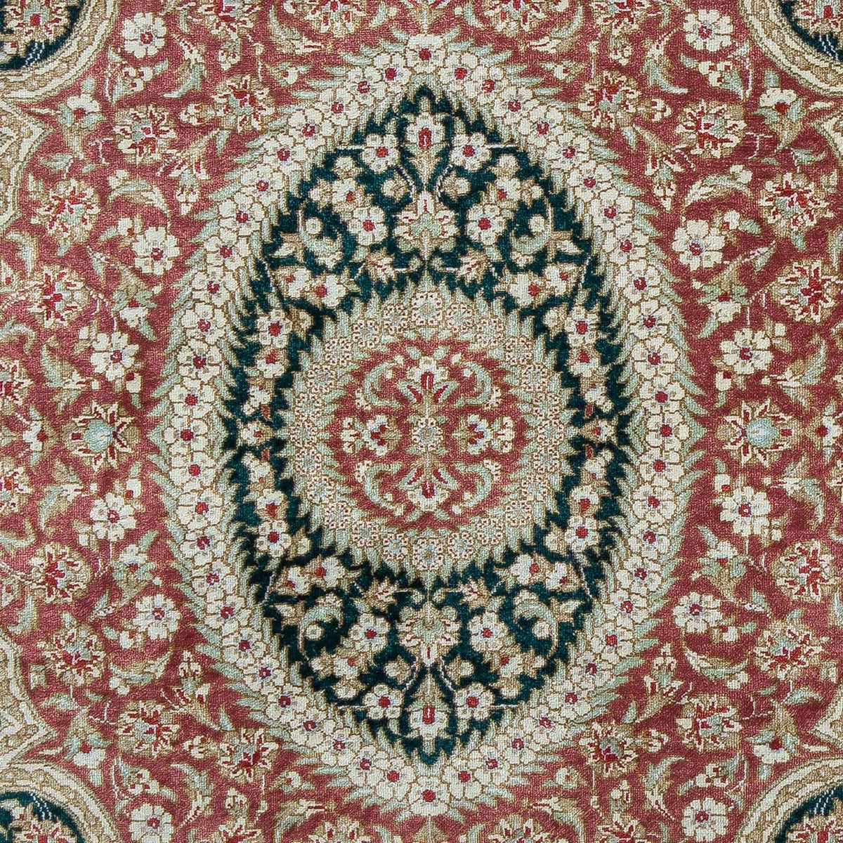 Perzisch tapijt - Ghom - 85 x 58 cm - donkerblauw