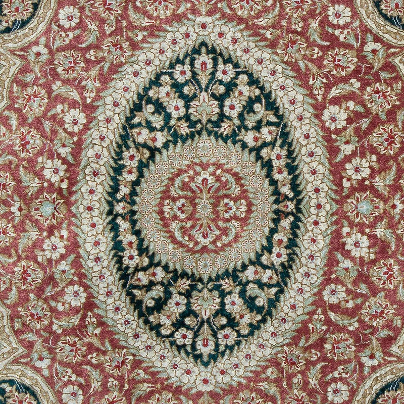 Perzisch tapijt - Ghom - 85 x 58 cm - donkerblauw