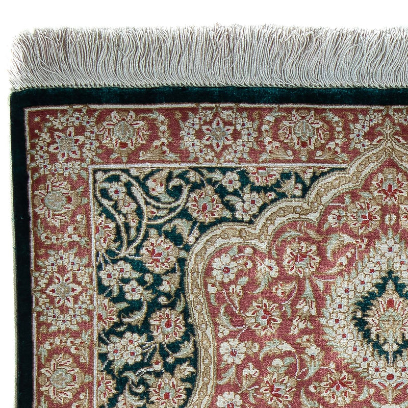 Perzisch tapijt - Ghom - 85 x 58 cm - donkerblauw