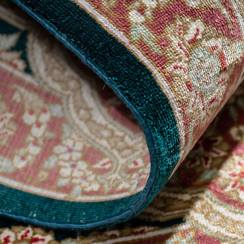 Perzisch tapijt - Ghom - 85 x 58 cm - donkerblauw