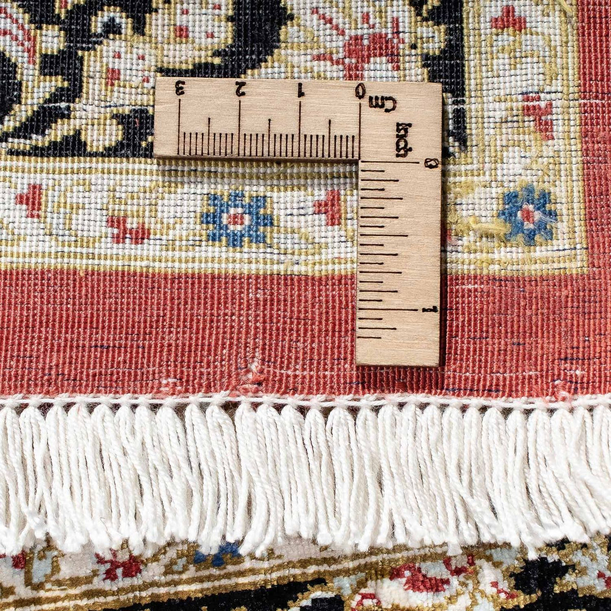 Perzisch tapijt - Ghom - 81 x 55 cm - donkerrood