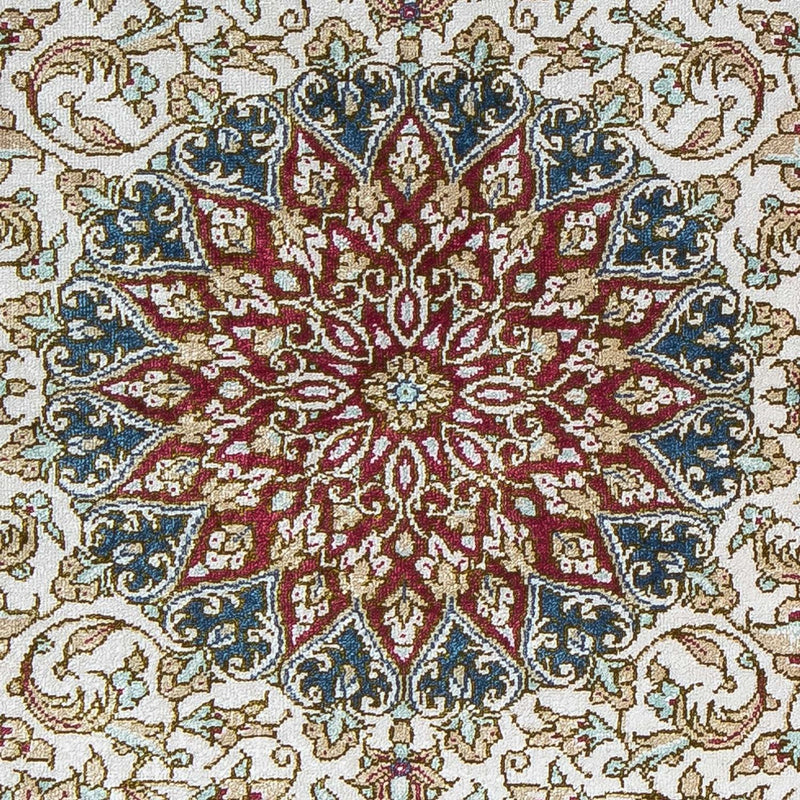 Perzisch tapijt - Ghom - 78 x 60 cm - donkerrood