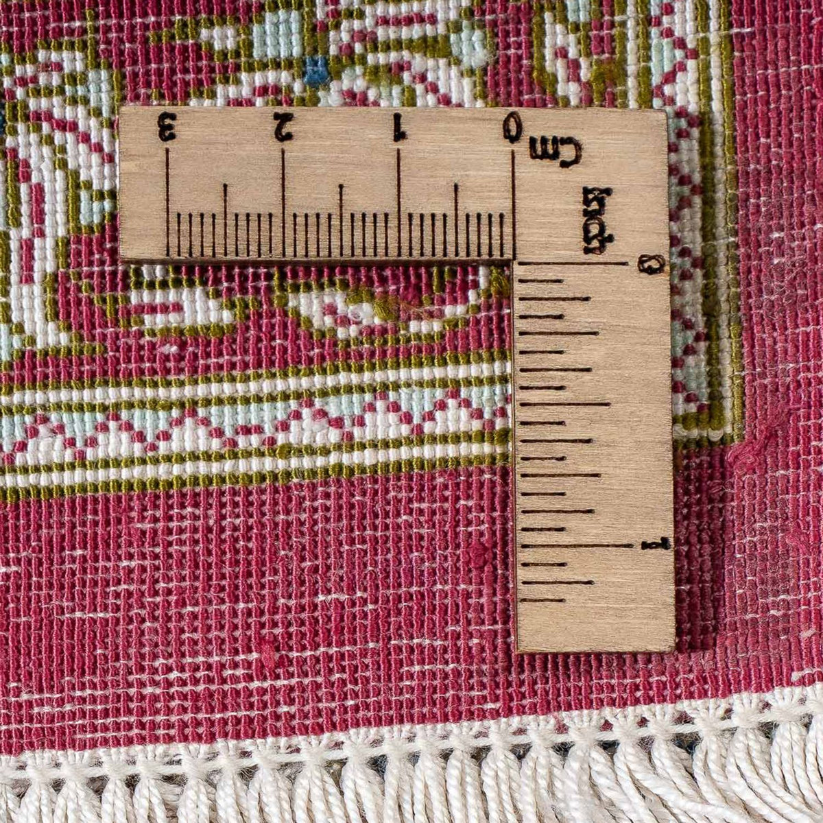 Perzisch tapijt - Ghom - 78 x 60 cm - donkerrood