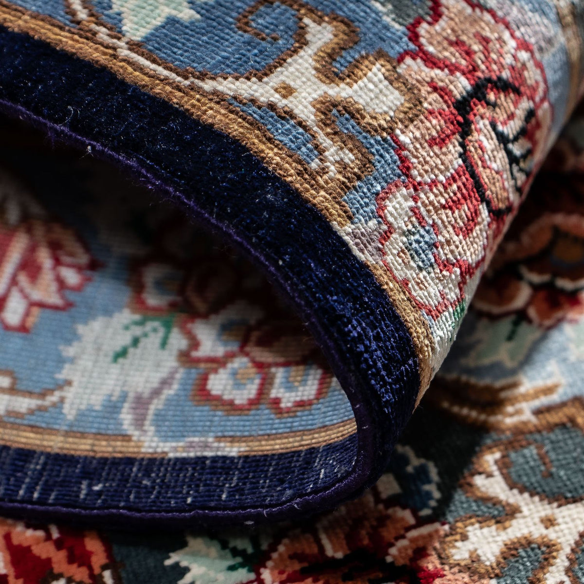 Perzisch tapijt - Ghom - 77 x 56 cm - veelkleurig