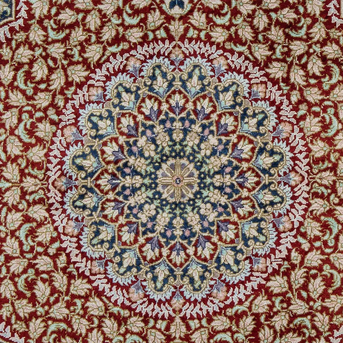 Perzisch tapijt - Ghom - 83 x 53 cm - donkerblauw