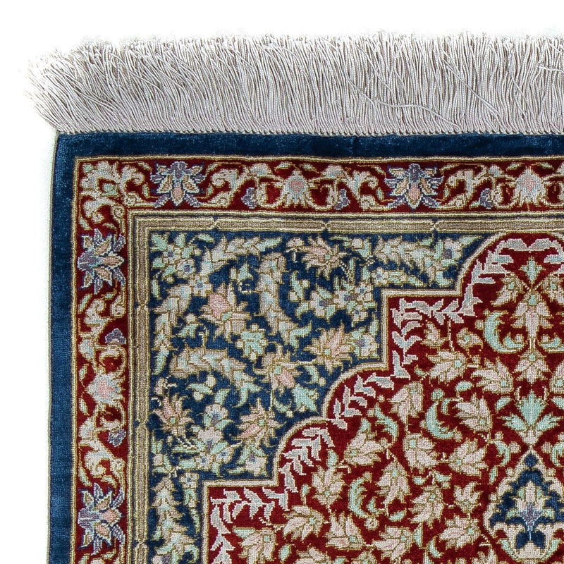 Perzisch tapijt - Ghom - 83 x 53 cm - donkerblauw