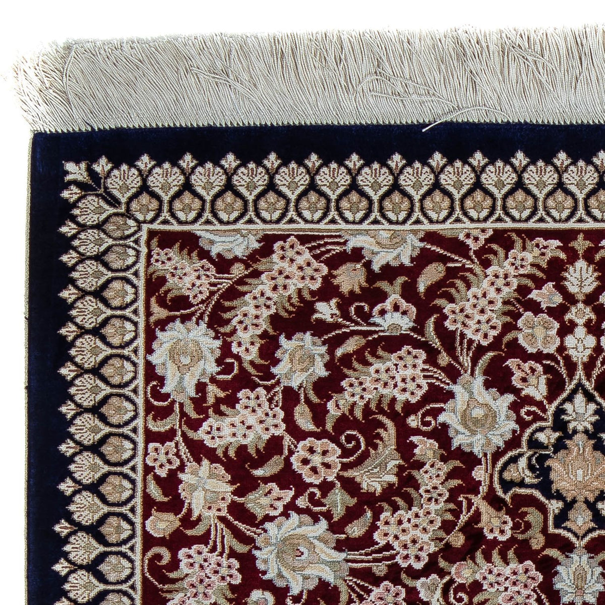 Qom Tapijt 58x85cm - Perzisch tapijt