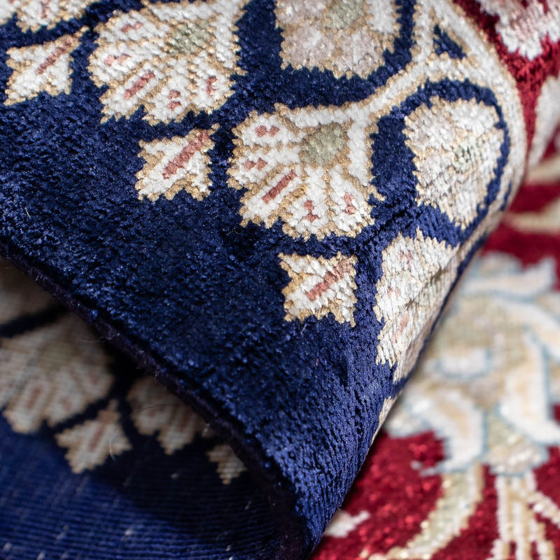 Perzisch tapijt - Ghom - 85 x 58 cm - donkerblauw