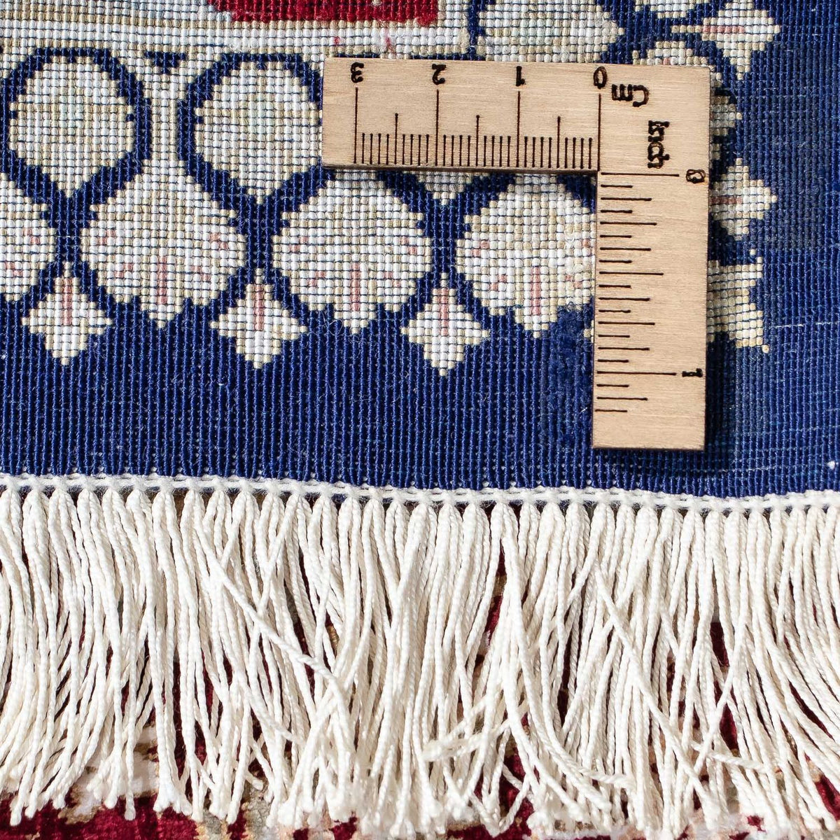 Perzisch tapijt - Ghom - 85 x 58 cm - donkerblauw