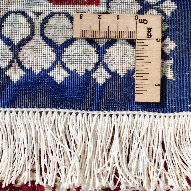 Perzisch tapijt - Ghom - 85 x 58 cm - donkerblauw