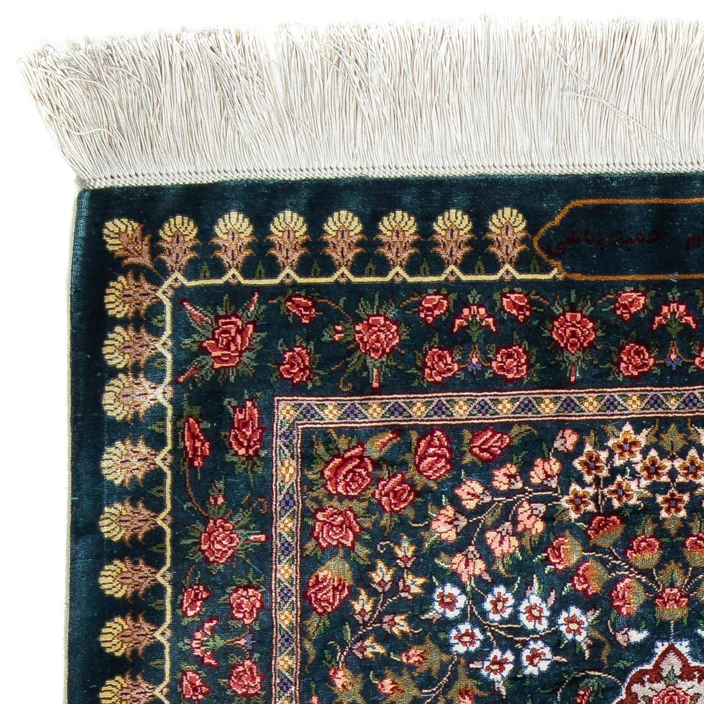 Qom Tapijt 93x60cm - Perzisch tapijt