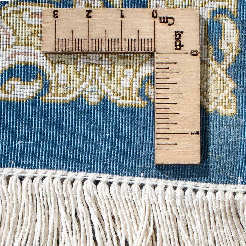 Perzisch tapijt - Ghom - 92 x 61 cm - donkerblauw