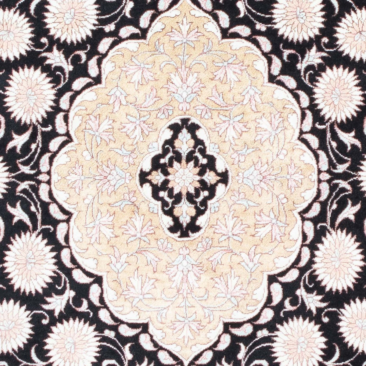 Perzisch tapijt - Ghom - 113 x 77 cm - beige