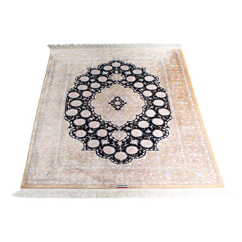 Perzisch tapijt - Ghom - 113 x 77 cm - beige