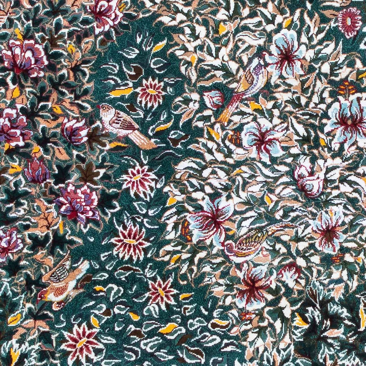 Perzisch tapijt - Ghom - 120 x 78 cm - donkerrood