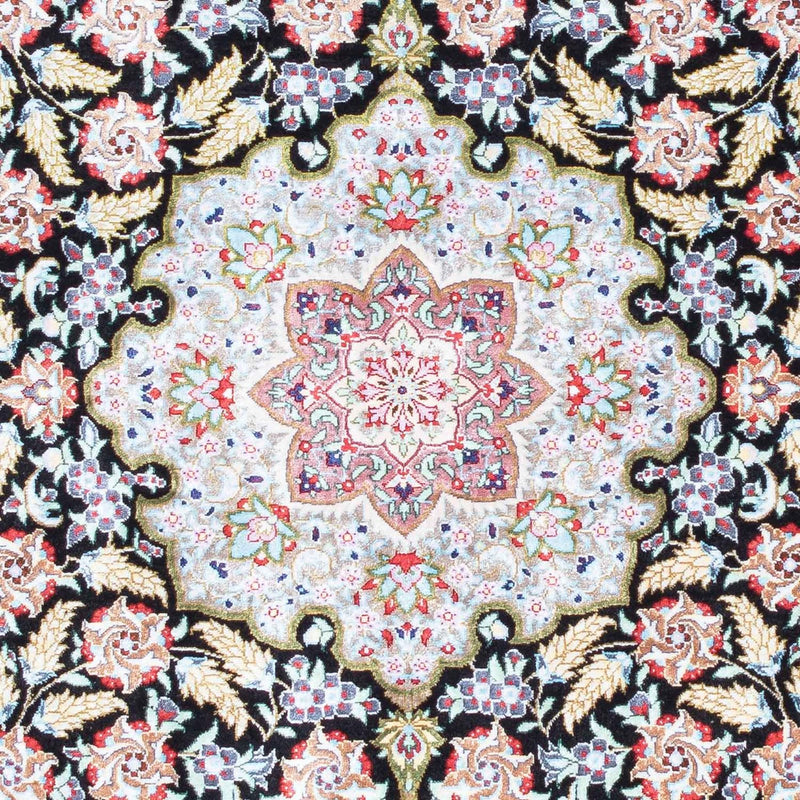 Perzisch tapijt - Ghom - 124 x 79 cm - donkerblauw