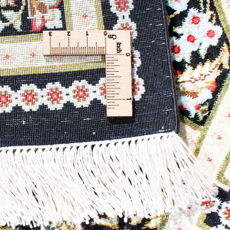 Perzisch tapijt - Ghom - 124 x 79 cm - donkerblauw