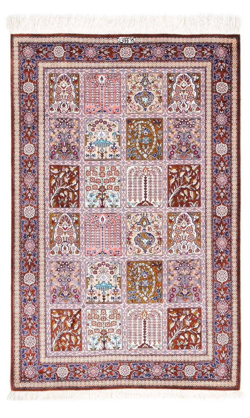 Perzisch tapijt - Ghom - 122 x 77 cm - veelkleurig