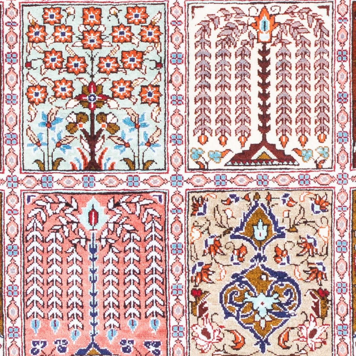 Perzisch tapijt - Ghom - 122 x 77 cm - veelkleurig