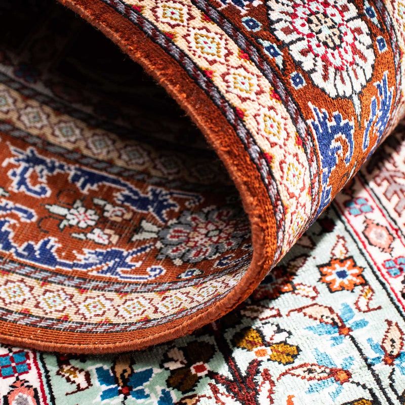 Perzisch tapijt - Ghom - 122 x 77 cm - veelkleurig