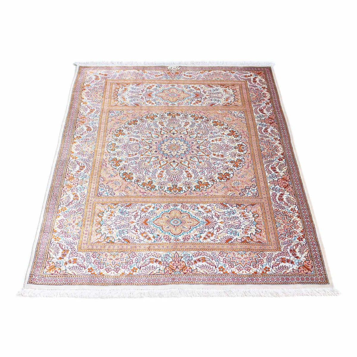 Perzisch tapijt - Ghom - 122 x 78 cm - beige