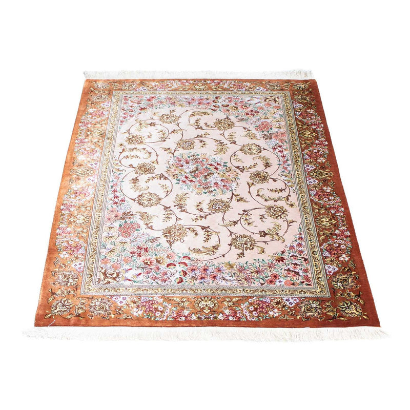Perzisch tapijt - Ghom - 123 x 80 cm - beige