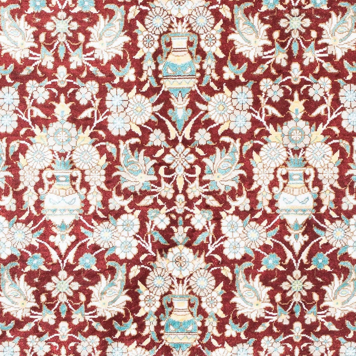 Perzisch tapijt - Ghom - 119 x 76 cm - donkerrood