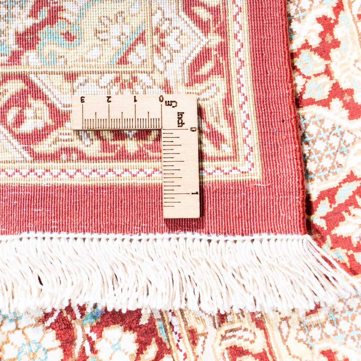 Perzisch tapijt - Ghom - 119 x 76 cm - donkerrood