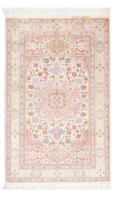 Perzisch tapijt - Ghom - 122 x 75 cm - beige