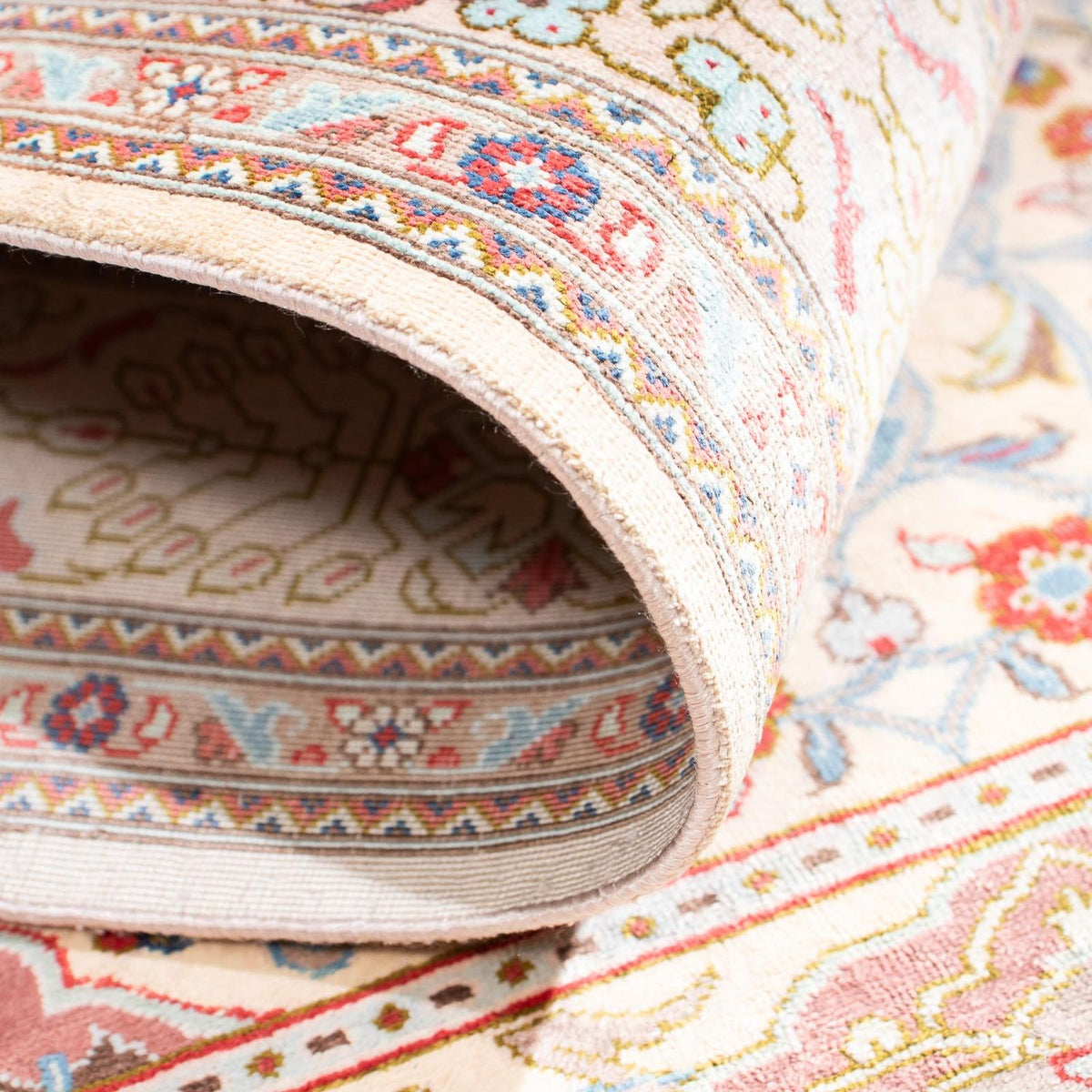 Perzisch tapijt - Ghom - 122 x 75 cm - beige