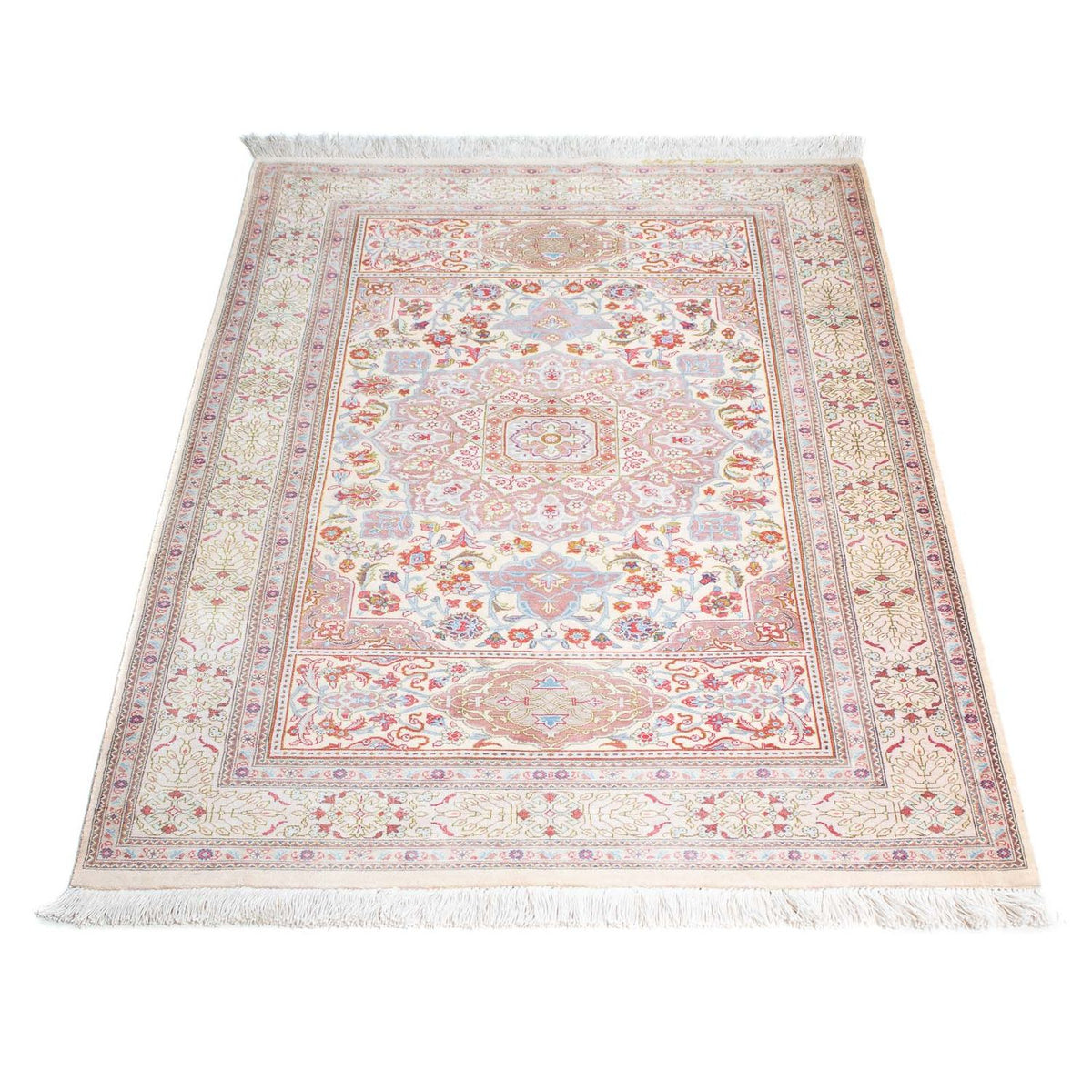 Perzisch tapijt - Ghom - 122 x 75 cm - beige