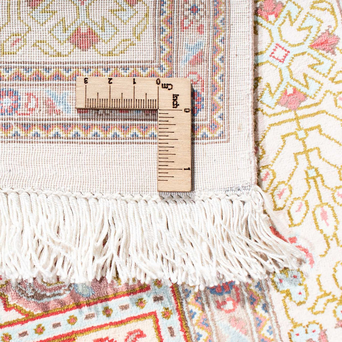 Perzisch tapijt - Ghom - 122 x 75 cm - beige