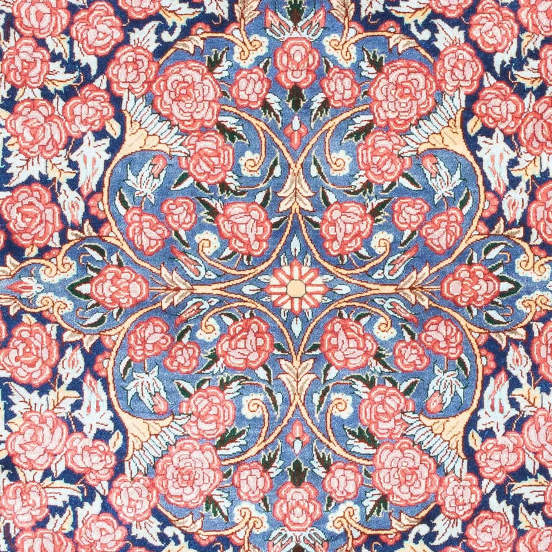 Perzisch tapijt - Ghom - 119 x 77 cm - donkerblauw